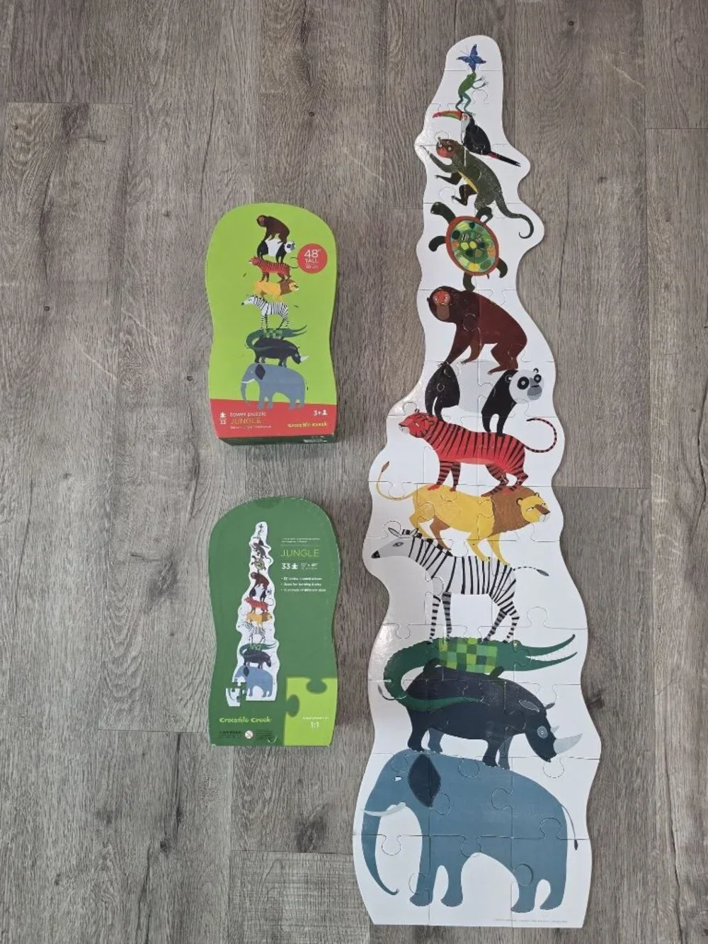 Crocodile Creek Jungle Tower floor Puzzle 33 Pieces 48